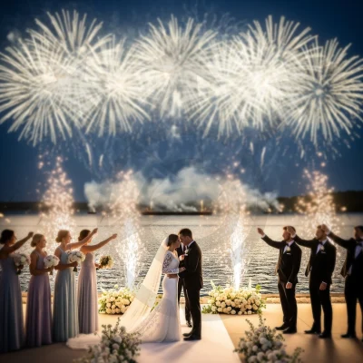 wedding fireworks service